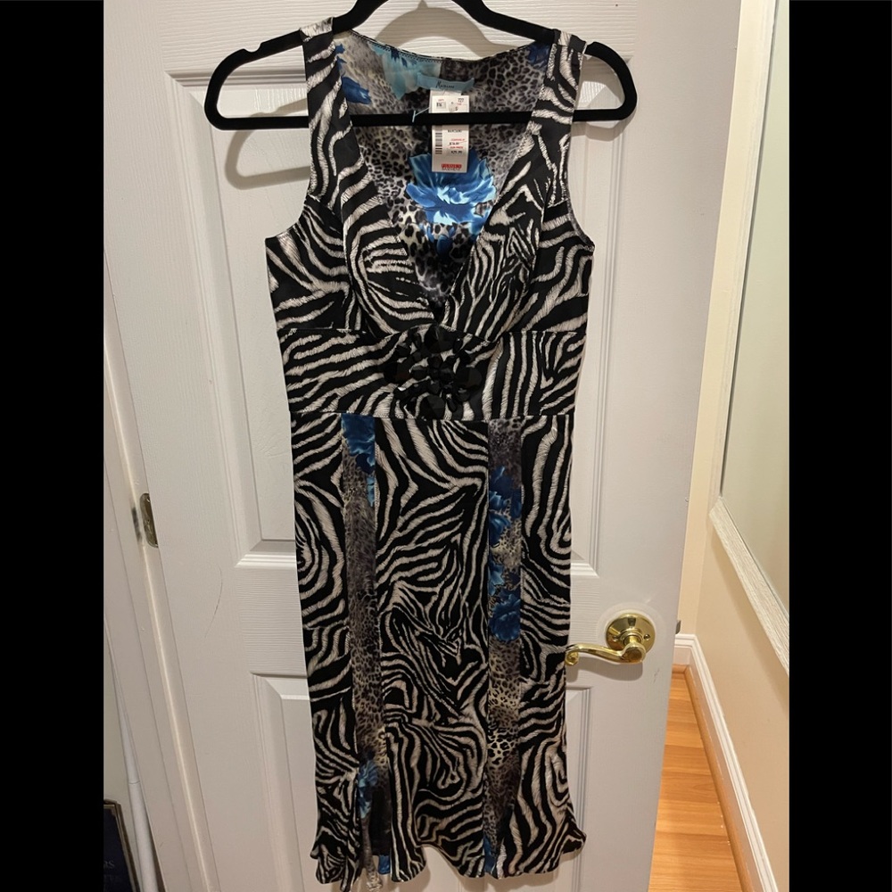 NWT Marciano animal print silky dress